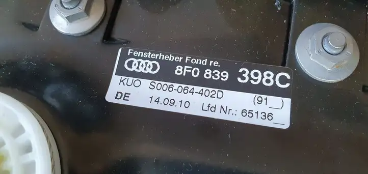 Audi S5 8T (2007 - 2011) Электростеклоподъемник передний (комплект) — фото 8