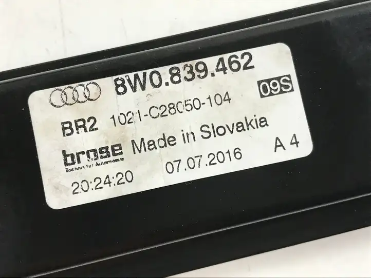 Audi A4 S4 B9 (2015 - 2019) 8W0839462 Стеклоподъемник задней двери без мотора — фото 3