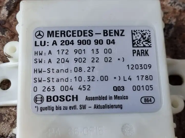 Mercedes-Benz C W204 (2007 - 2014) A2049009004 Блок управления парктрониками — фото 4