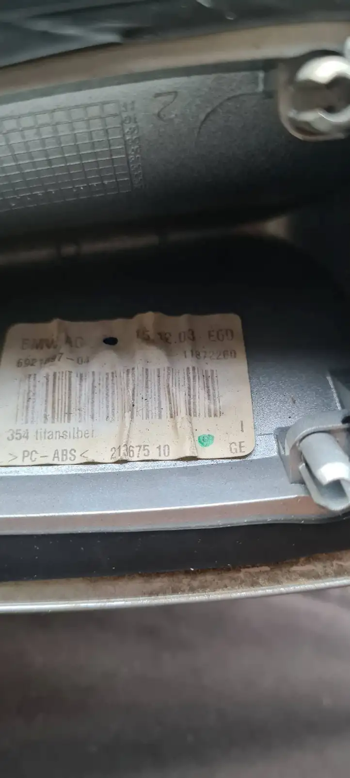 BMW 5 E60 E61 (2004 - 2010) 6921897 Крышка GPS-антенны — фото 5