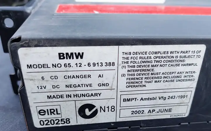 BMW 3 E46 (1998 - 2005) 01342K030 Навигационный привод CD/DVD — фото 4
