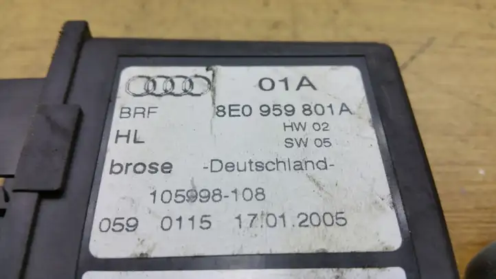 Audi A4 S4 B7 8E 8H (2004 - 2009) 8E0959801A Стеклоподъемник задней двери — фото 6