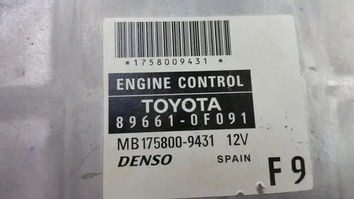 Toyota Corolla Verso AR10 (2004 - 2009) 896610F091 Блок управления двигателем (ЭБУ) — фото 2