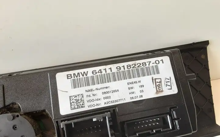BMW 3 E90 E91 (2005 - 2012) 9182287 Блок управления климат-контролем — фото 3