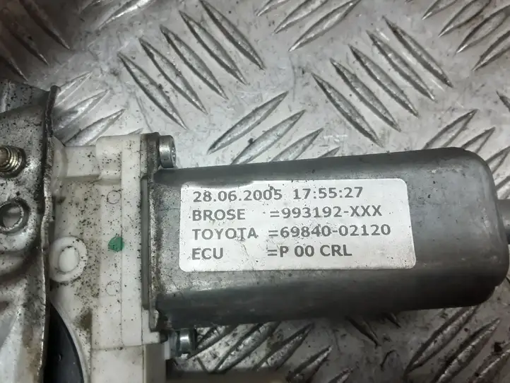 Toyota Corolla E120 E130 (2000 - 2004) 6984002120 Стеклоподъемник передней двери (комплект) — фото 2