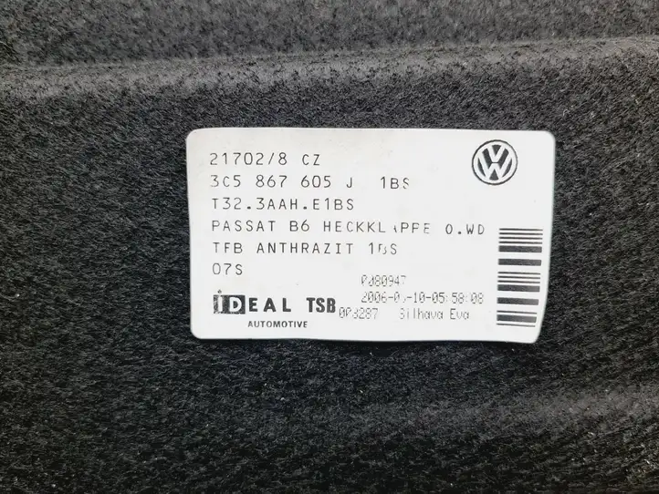 Volkswagen PASSAT B6 (2005 - 2010) 3C5867605 Обшивка багажника — фото 3