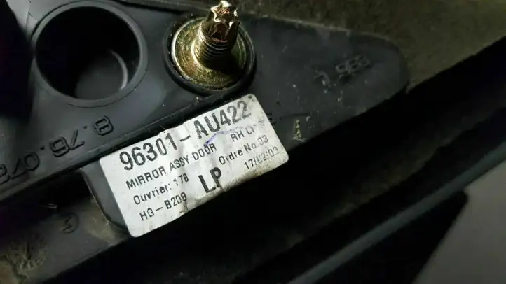 Nissan Primera (2001 - 2008) 96301AU422 Боковое зеркало с электроприводом — фото 4