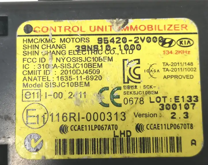 Kia Ceed (2012 - 2015) 954202V000 Блок иммобилайзера — фото 4