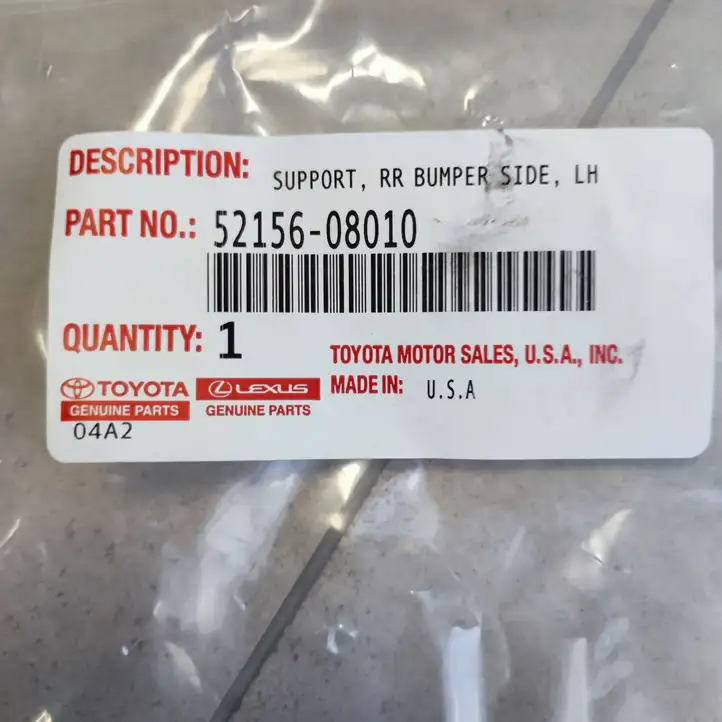 Toyota Sienna XL40 IV (2021 - ) 5215608010 Кронштейн заднего бампера — фото 2