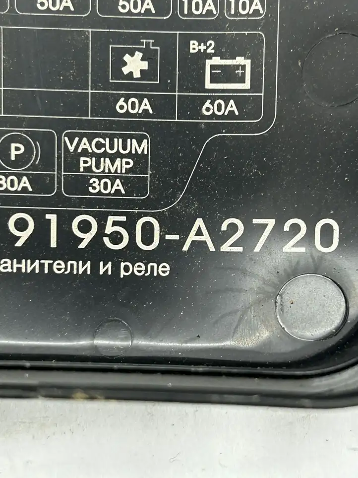 Hyundai Santa Fe (2005 - 2009) 91950A2720 Крышка ящика предохранителей — фото 2