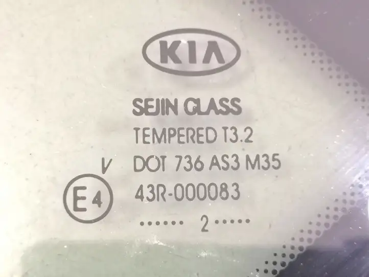 Kia Ceed (2012 - 2015) DOT736AS3M35 Заднее боковое стекло — фото 3