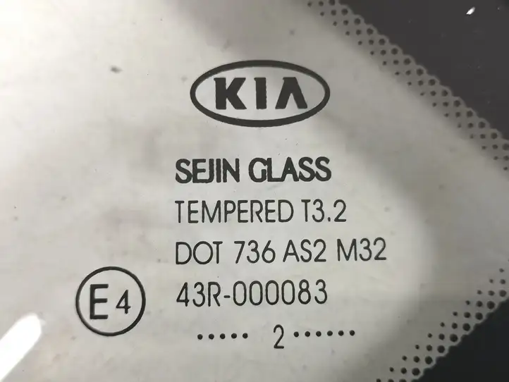 Kia Ceed (2012 - 2015) DOT736AS2M32 Заднее боковое стекло — фото 4