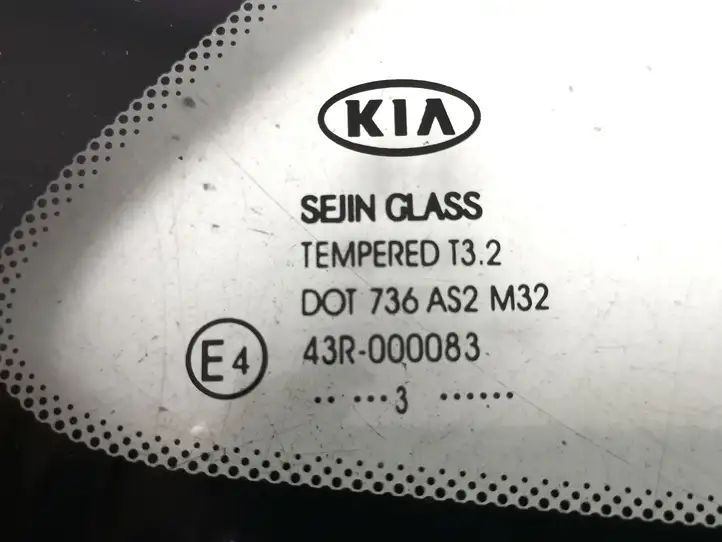 Kia Ceed (2012 - 2015) DOT736AS2M32 Заднее боковое стекло — фото 3