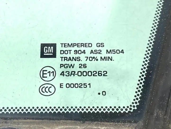 Chevrolet Volt I (2010 - 2015) 43R000262 Форточка двери — фото 3