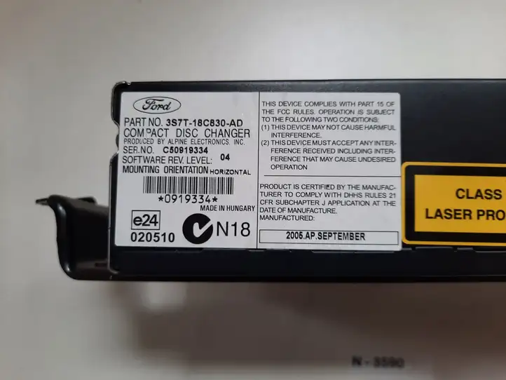 Ford C-MAX I (2007 - 2010) 3S7T18C830AD CD/DVD чейнджер — фото 2