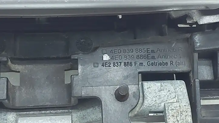 Audi A8 S8 D3 4E (2002 - 2005) 4E1837885 Наружная ручка задней двери — фото 3