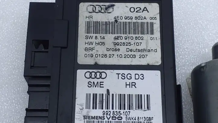 Audi A8 S8 D3 4E (2002 - 2005) 0130821765 Стеклоподъемник задней двери — фото 2