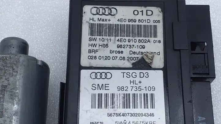 Audi A8 S8 D3 4E (2002 - 2005) 0130821764 Стеклоподъемник задней двери — фото 2