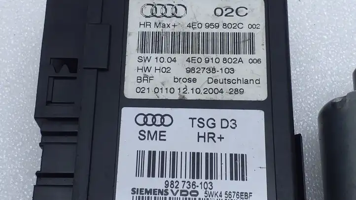 Audi A8 S8 D3 4E (2002 - 2005) 0130821765 Стеклоподъемник задней двери — фото 2