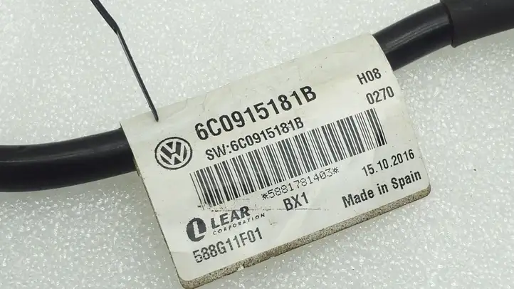 Skoda Fabia Mk3 (NJ) (2015 - 2021) 6C0915181B Минусовой провод аккумулятора — фото 4