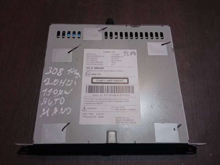 9805593680 Peugeot 308 Navigacijos (GPS) CD/DVD skaitytuvas