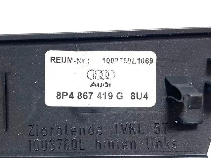 Audi A3/S3 8P (2008 - 2013) 8P4867419G Обшивка задней двери — фото 2