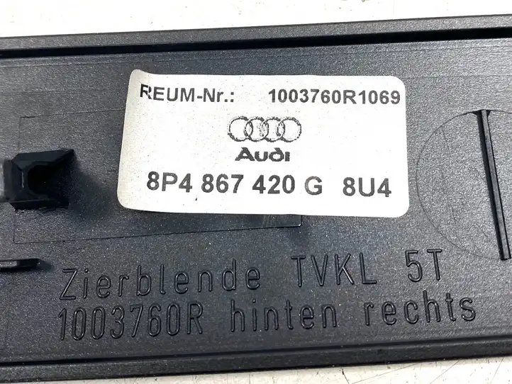 Audi A3/S3 8P (2008 - 2013) 8P4867420G Обшивка задней двери — фото 5
