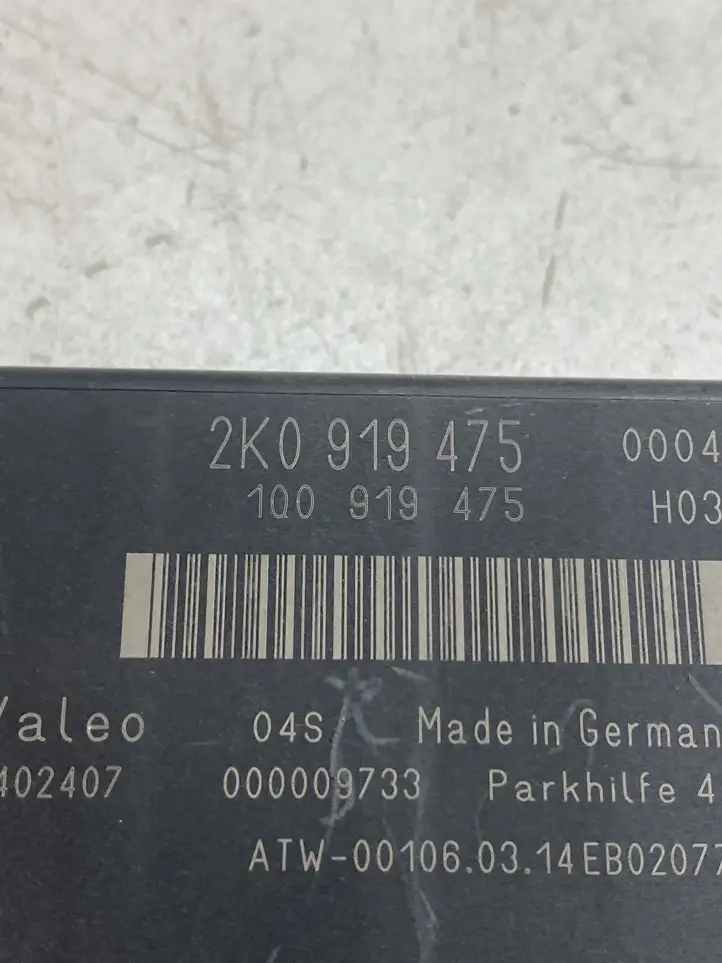 Volkswagen Caddy (2010 - 2015) 2K0919475 Блок управления парктрониками — фото 3