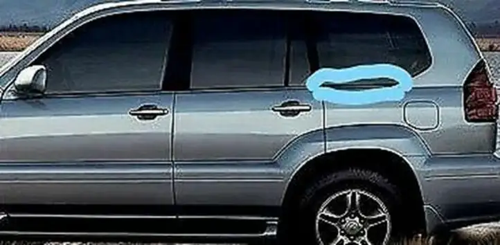Lexus GX J120 (2002 - 2009) Накладка стекла задней двери — фото 2
