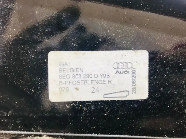Audi A4 S4 B7 8E 8H (2004 - 2009) 8E0853290D Накладка стекла передней двери — фото 3