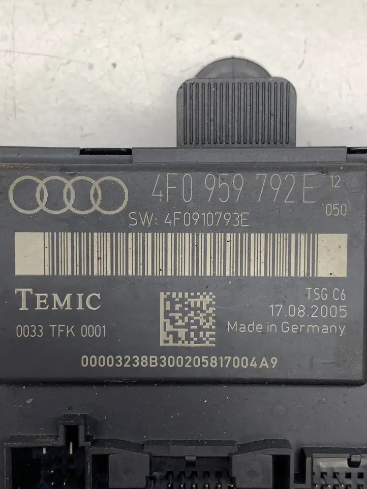 Audi A6 S6 C6 4F (2004 - 2008) 4F0959792E Блок управления дверью — фото 2