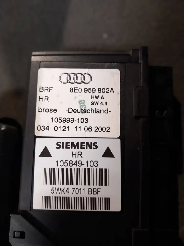 Audi A4 S4 B6 8E 8H (2000 - 2006) 8E0959802A Стеклоподъемник задней двери — фото 3