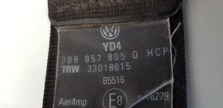 Volkswagen PASSAT B5.5 (2001 - 2005) 3B9857805D Задний ремень безопасности — фото 3