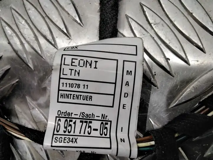 BMW 3 E90 E91 (2005 - 2012) 6951775 Проводка задней двери — фото 3