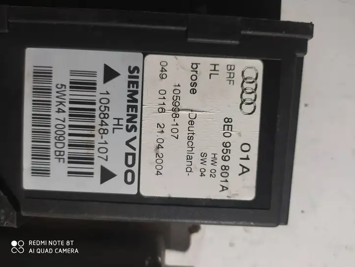 Audi A4 S4 B6 8E 8H (2000 - 2006) 8E0959801A Стеклоподъемник задней двери — фото 2