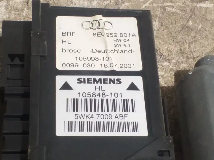 Audi A4 S4 B6 8E 8H (2000 - 2006) 8E0959801A Стеклоподъемник задней двери — фото 3