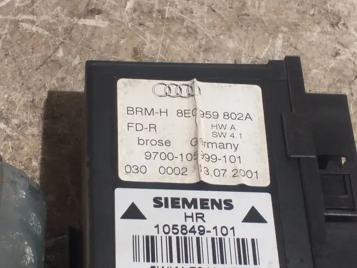 Audi A4 S4 B6 8E 8H (2000 - 2006) 7E0959802A Стеклоподъемник задней двери — фото 3
