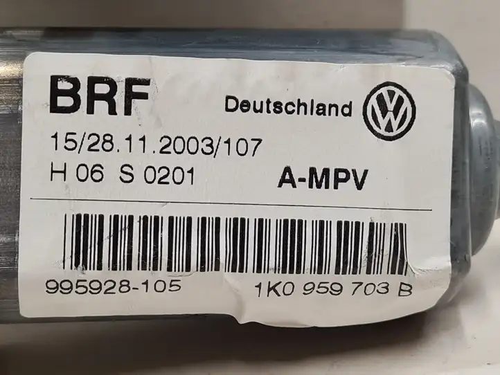 Volkswagen Touran I (2003 - 2010) 1K0959703B Стеклоподъемник задней двери — фото 2
