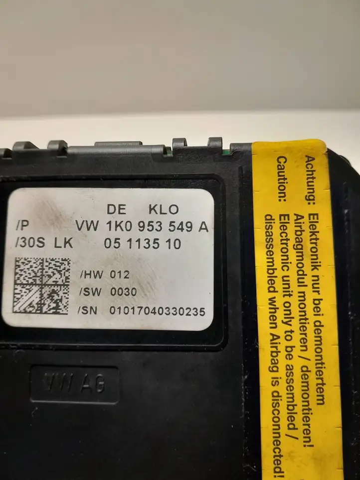 Volkswagen Touran I (2003 - 2010) 1K0953549A Датчик угла поворота руля — фото 2