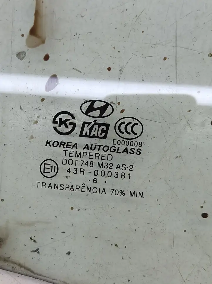 Hyundai Tucson JM (2004 - 2009) 43R000381 Стекло задней двери — фото 5