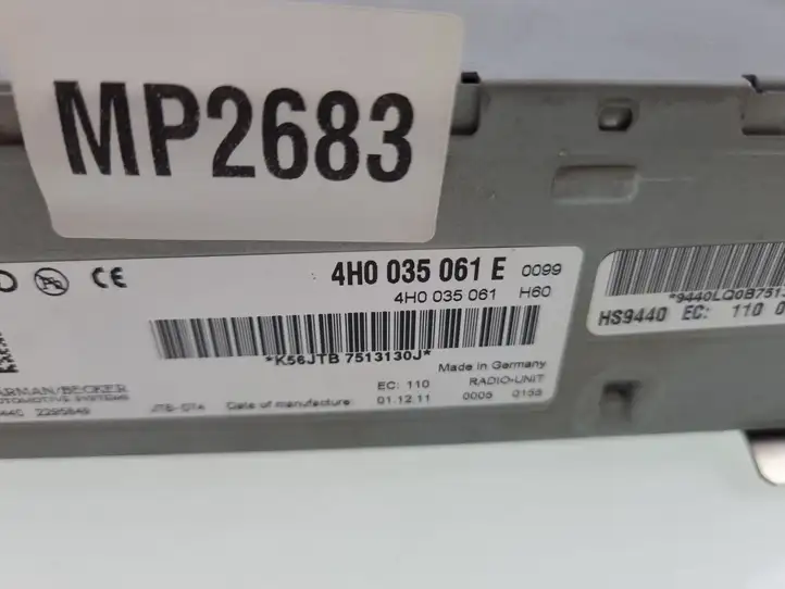 Audi A8 S8 D4 4H (2010 - 2014) 4H0035061E Магнитола / мультимедийная система — фото 3