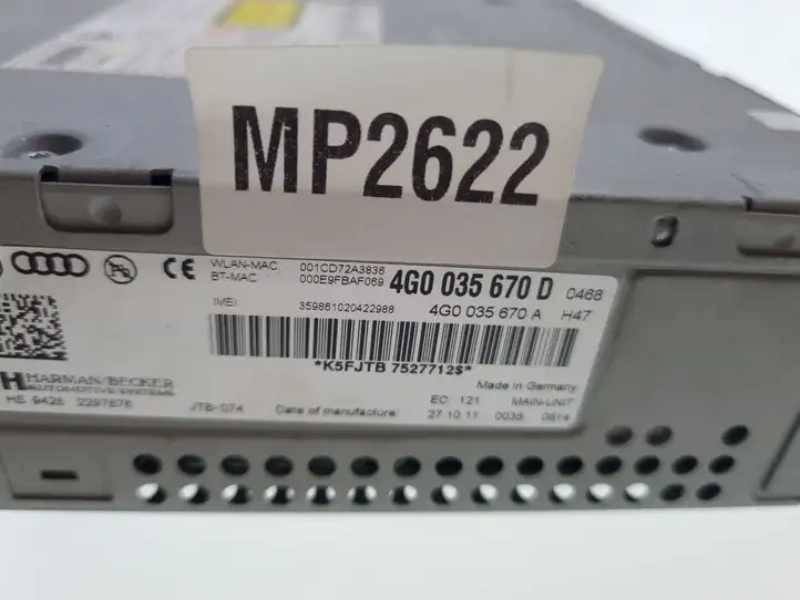 Audi A6 C7 (2011 - 2014) 4G0035670D Магнитола / мультимедийная система — фото 4