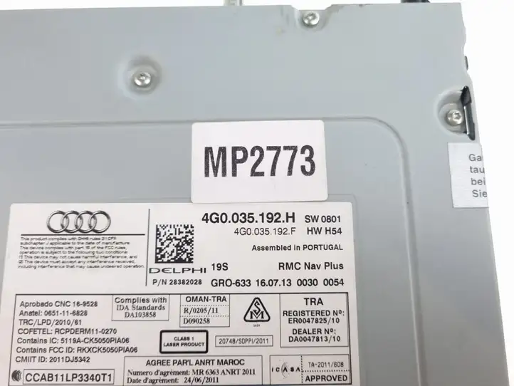 Audi A6 C7 (2011 - 2014) 4G0035192H Магнитола / мультимедийная система — фото 2