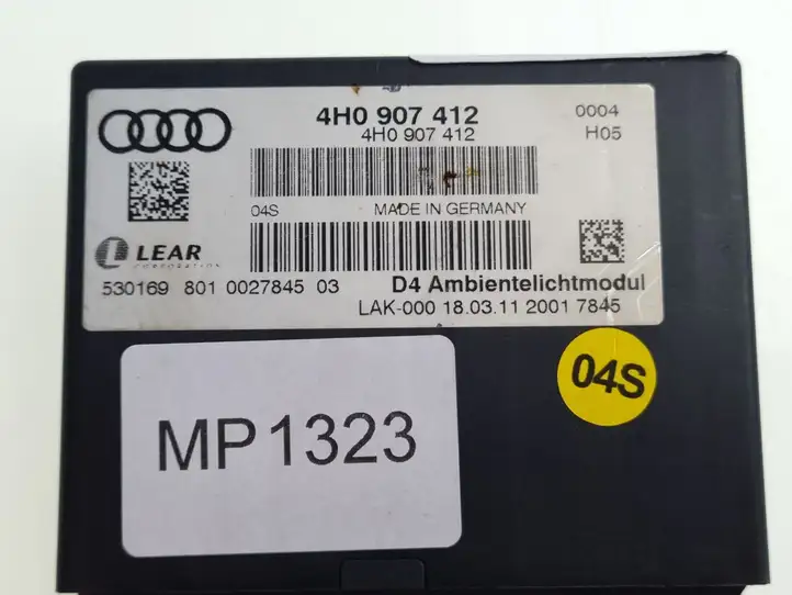 Audi A8 S8 D4 4H (2010 - 2014) 4H0907412 Блок управления светом — фото 3