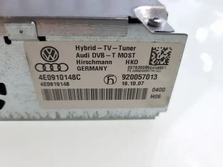 Audi A4 S4 B8 8K (2007 - 2011) 4E0910148C Модуль управления видео — фото 3