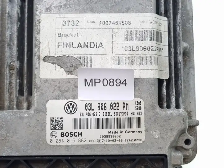Volkswagen Golf VI (2009 - 2013) 03L906022G Блок управления двигателем (ЭБУ) — фото 3