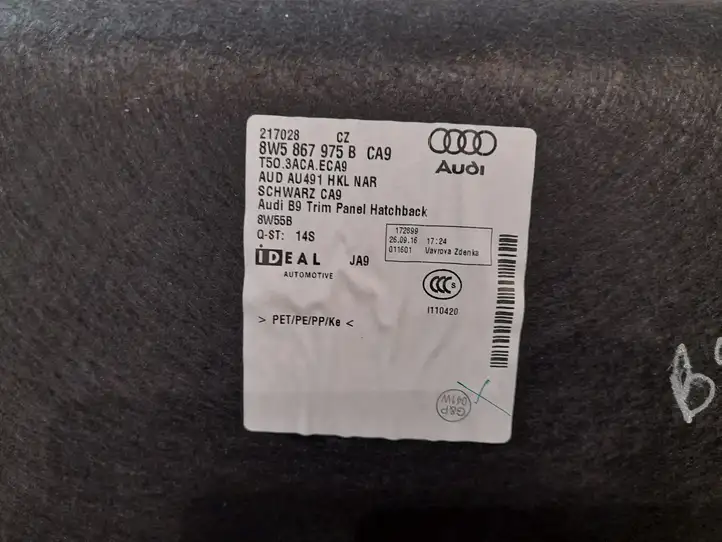 Audi A4 S4 B9 (2015 - 2019) 8W5867975B Обшивка багажника — фото 3