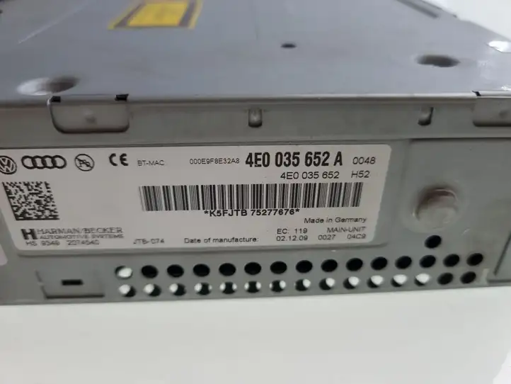 Audi A6 S6 C6 4F (2004 - 2008) 4E0035652A Магнитола / мультимедийная система — фото 3