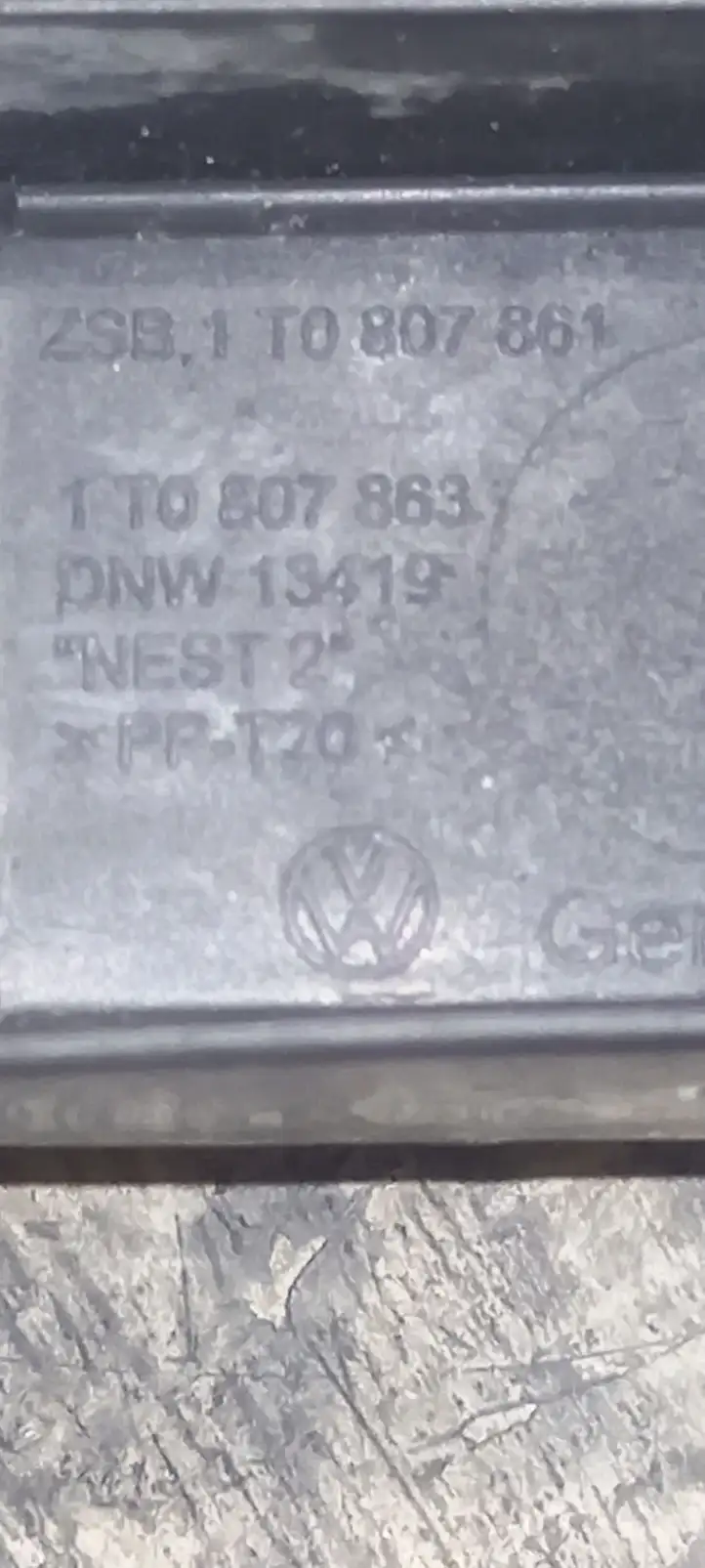 Volkswagen Touran I (2003 - 2010) 1T0807863 Кронштейн заднего бампера — фото 2