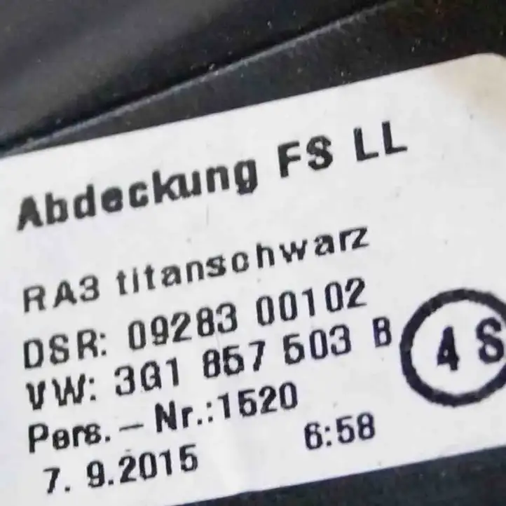 Volkswagen PASSAT B7 (2011 - 2014) 3G1857503B Вещевой ящик — фото 4